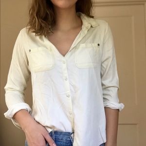 Light green button up blouse